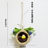 Bird's nest decoration simulation grass woven grass nest handmade outdoor small bird house outdoor pendant pendant coconut shell bird nest bird nest