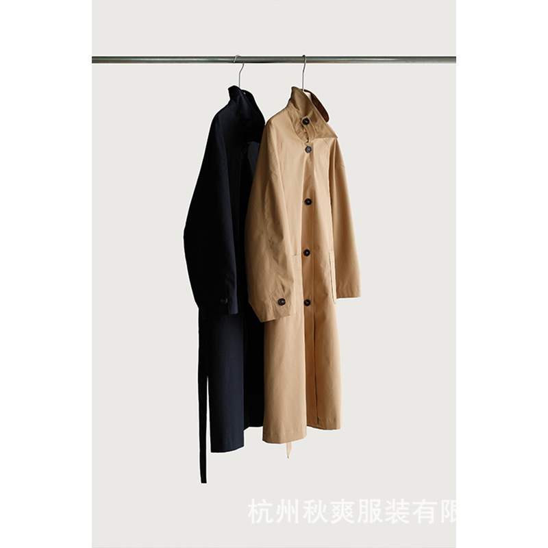 Clearance Autumn New Chinese-Style High-Density Cotton Oversized Design Long High-End Loose Trench Coat for Women Clearance Autumn New Chinese-Style High-Density Cotton Oversized Design Long High-End Loose Trench Coat for Women