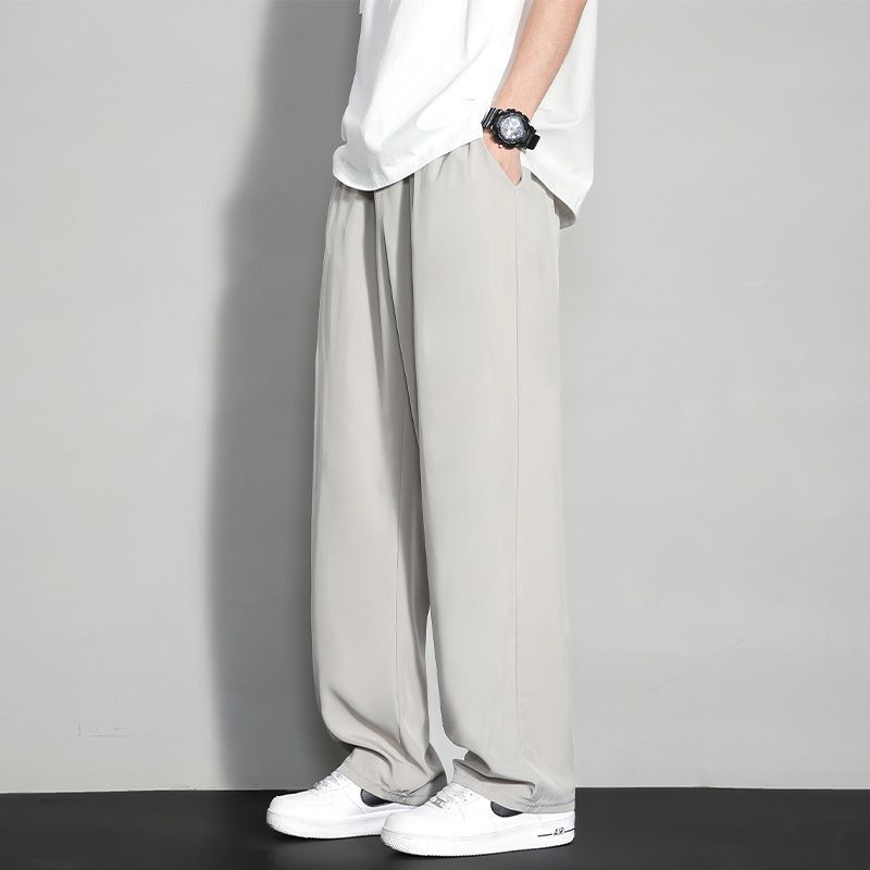 Pantalones de primavera transfronterizos para hombres, pantalones casuales rectos para hombres, pantalones de piernas anchas para hombres, pantalones deportivos para hombres