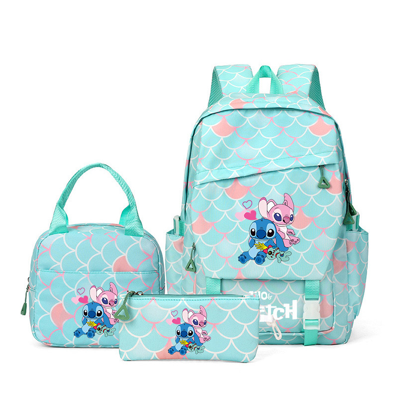 Nueva mochila escolar de tres piezas para estudiantes Stitzi, mochila de gran capacidad, comercio exterior transfronterizo al por mayor, modelo de Amazon