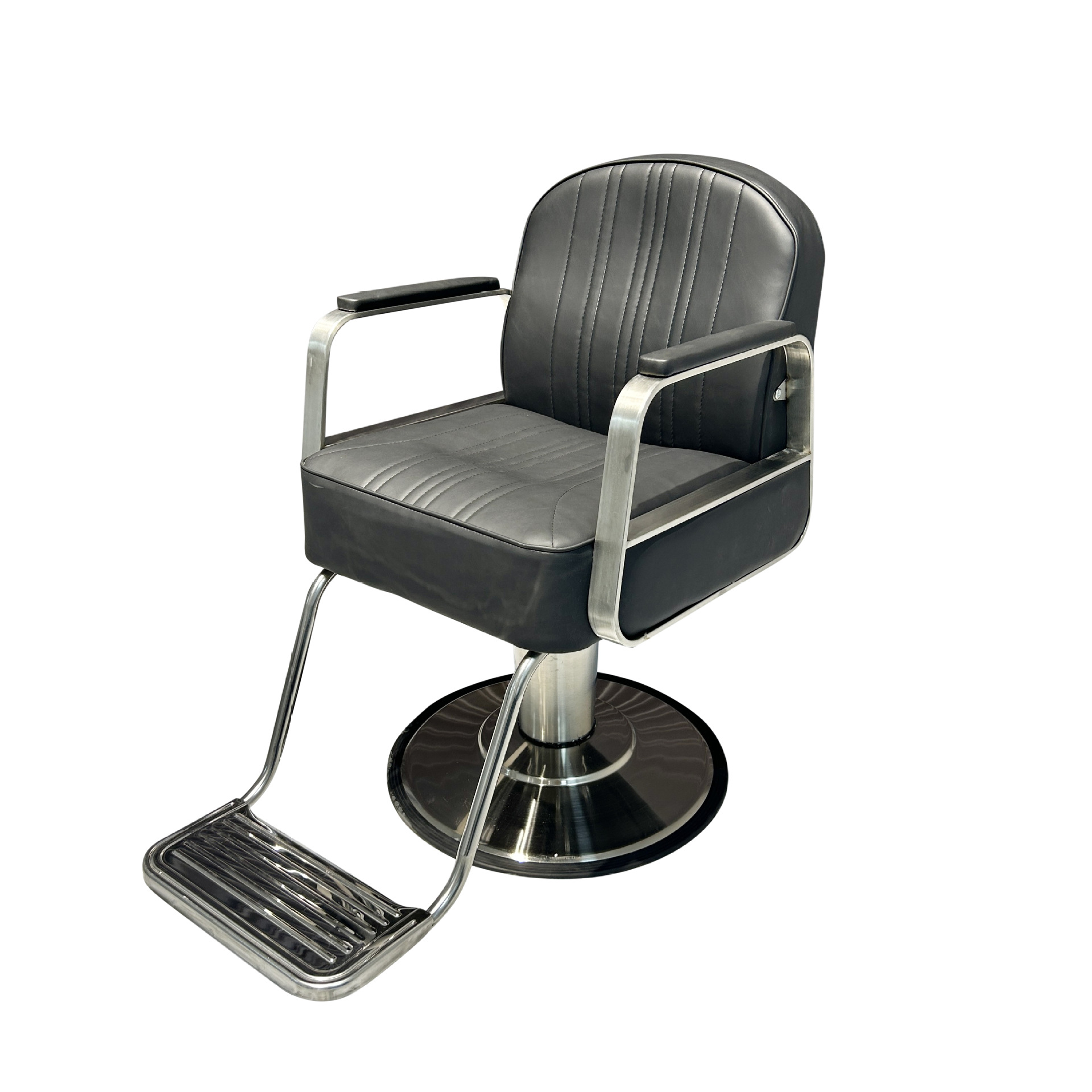 silla de peluquería integrada silla de salón de peluquería elevable silla de peluquería giratoria silla de acero inoxidable silla de salón de peluquería