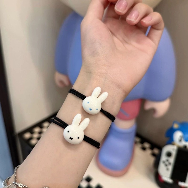 可爱米菲兔发绳卡通情侣闺蜜小皮筋甜美森系少女发圈超萌ins头绳|undefined