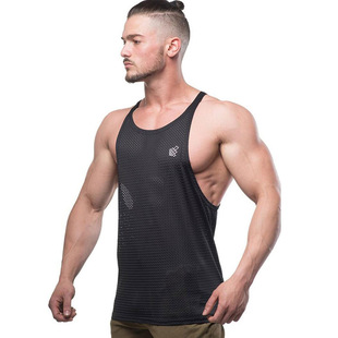 Fitness Realm Breathable Sports Vest Men's Summer New Mesh Quick-Drying Sweat Vest Fitness Clothing Dropshipping
