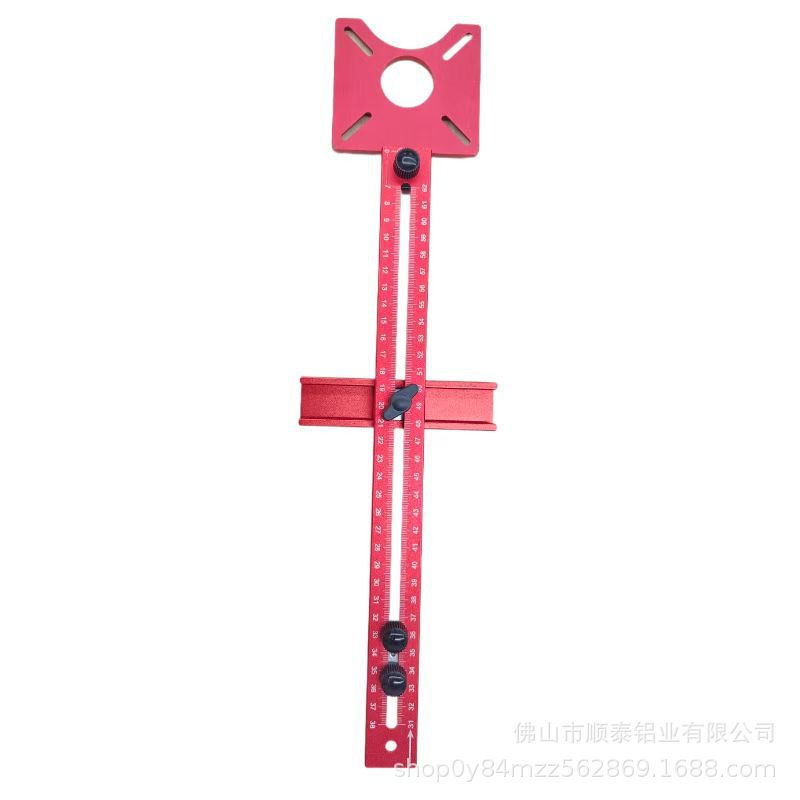 corte de borde de madera de perfil de aluminio transfronterizo fresador redondo fresador redondo posicionamiento de regla con orificio redondo ranura posicionador ajustable