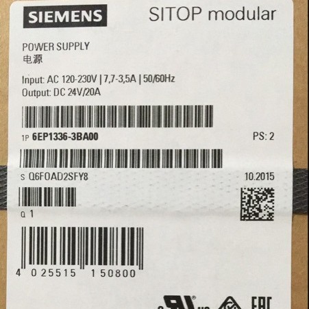 ԭװ6EP1336-3BA00������SITOP��ѹ���ص�Դ24V/20A 6EP13363BA00