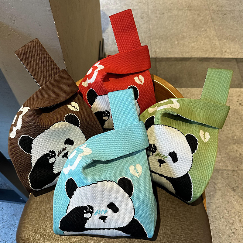 Bolsas de mano, bolsas de regalo de panda, bolsas de regalo de cumpleaños, bolsas prácticas al por mayor.
