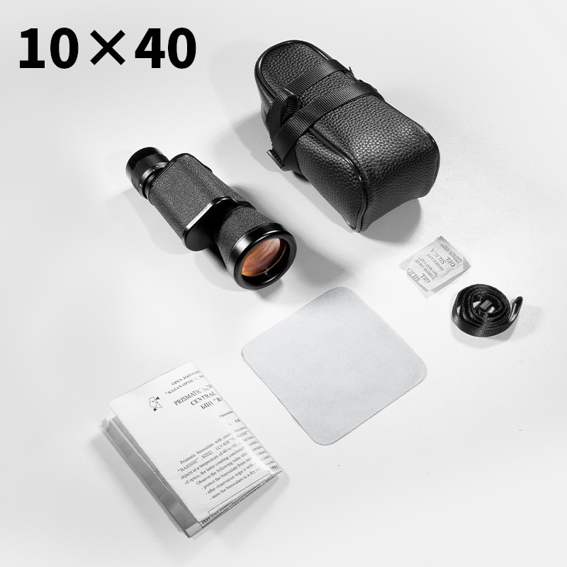Telescopio monocular Begosu estilo 10X40, telescopio monocular de alta potencia y alta definición para montañismo al aire libre, totalmente metálico.