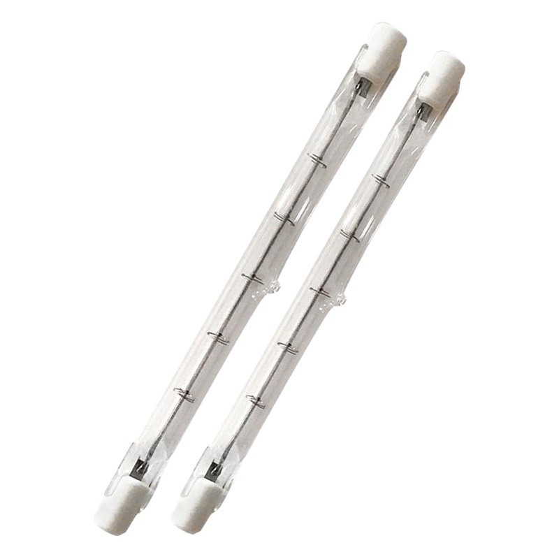 J118 yodo tubo de la lámpara de tungsteno de calefacción halógena espiral lámpara solar R7S halógeno tubo de la lámpara de tungsteno de yodo de doble extremo lámpara de tungsteno