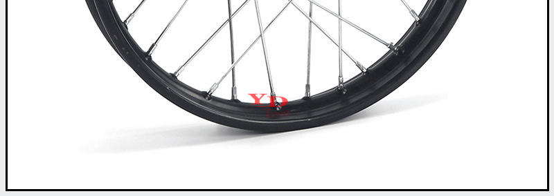 Cross-country motorcycle accessories steel rim iron rim front wheel hub 1.60X21 inch rear wheel hub 2.15X18 inch rim drum core