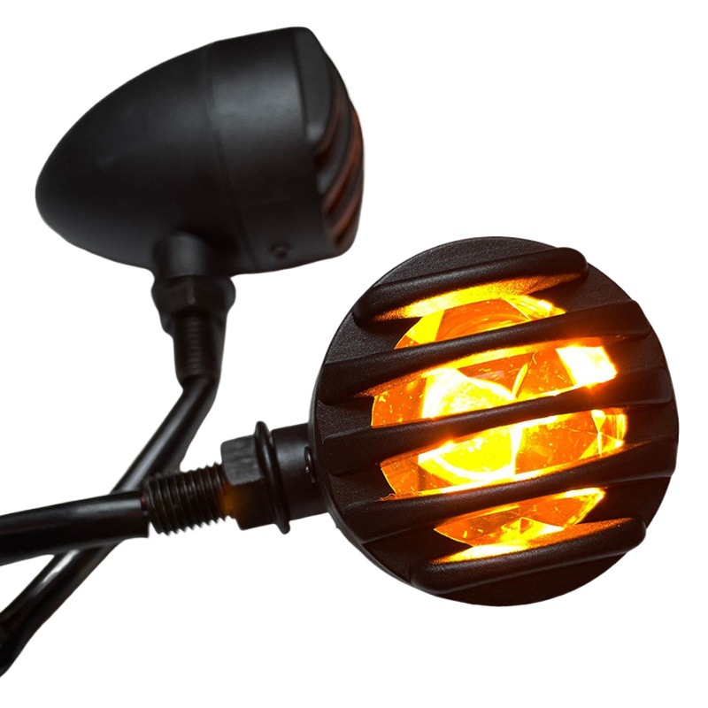 Transfronteriza caliente 125 motocicleta becerro coche eléctrico señal de giro retro Harley modificado Universal luz LED