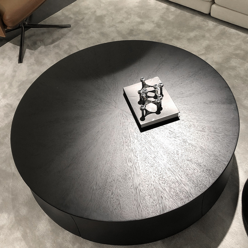 Light luxury modern round coffee table high-grade simple designer minimalist sofa Internet celebrity coffee table table living room home Light luxury modern round coffee table high-grade simple designer minimalist sofa Internet celebrity coffee table table living room home