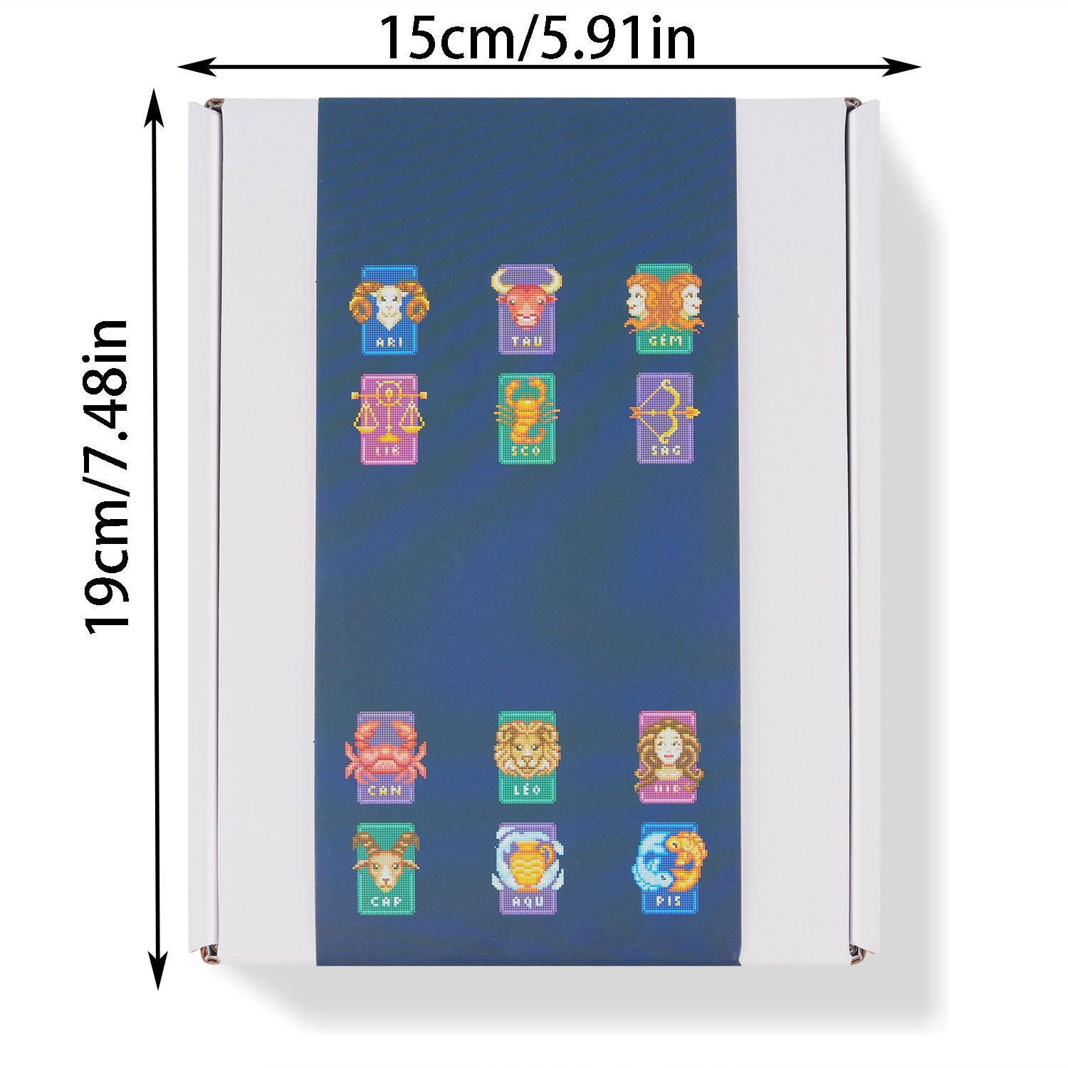 Estación independiente transfronteriza 5D pintura de diamantes 5 * 7 pulgadas sin marco edición del zodiaco serie de decoración creativa de regalos
