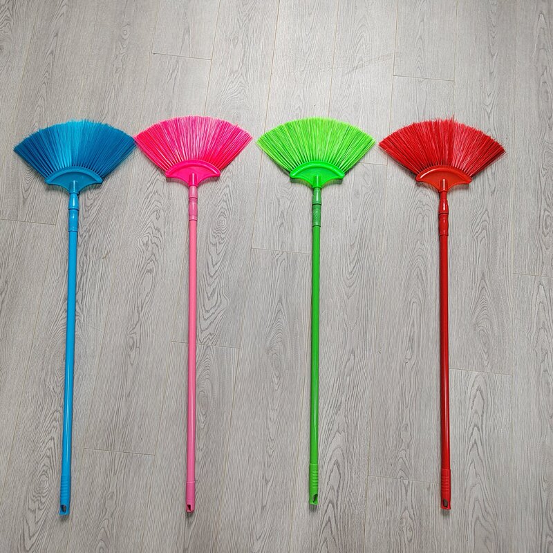 Household Plastic Telescopic Ceiling Broom Ceiling Sweep Roof Spider Web Dust Removal Feather Duster Cleaning Artifact