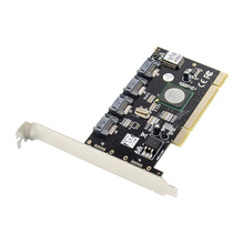 PCI Sil3124 SATA300 ��ͨ�� RAID ���п� ����SATA-2Ӳ��ת����