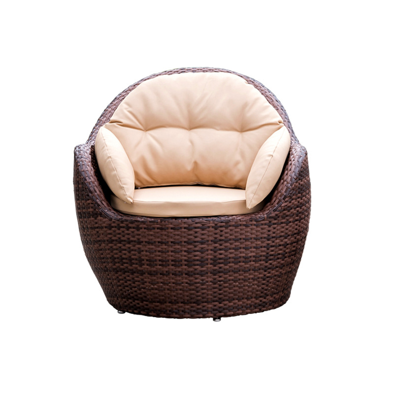Sofá de exterior para ocio, conjunto de tres piezas para patio de villa, balcón, hotel, resort, jardín, impermeable y resistente al sol.
