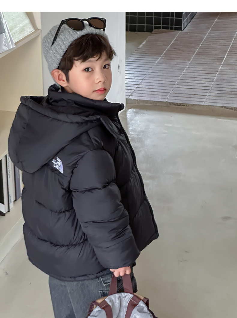 Children's Hooded Down Cotton Jacket For Boys And Girls Winter_voghion.com