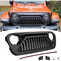 Передняя решетка радиатора для Jeep Wrangler JL Angry, тюнинг, аксессуары для трансграничной торговли