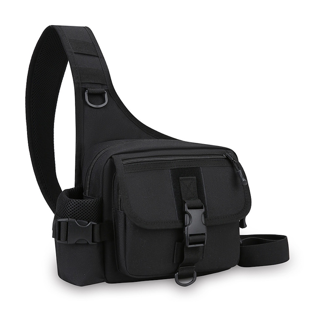 Chest Bag Men's Outdoor Sports Luya Bag Cross-border New Large Capacity Oxford Cloth Multifunctional Chest Bag Tactical Crossbody Bag