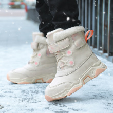 美版外贸新款男女童鞋加厚绒冬季雪地靴棉鞋跨境批发东北大棉鞋子