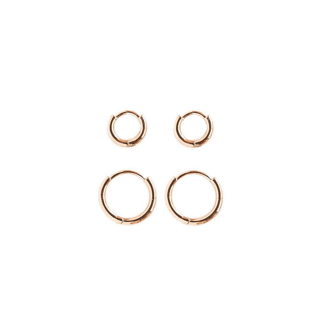 Simple Smooth Circle Gold Plated Copper Ear Buckle Wholesale Nihaojewelry display picture 6