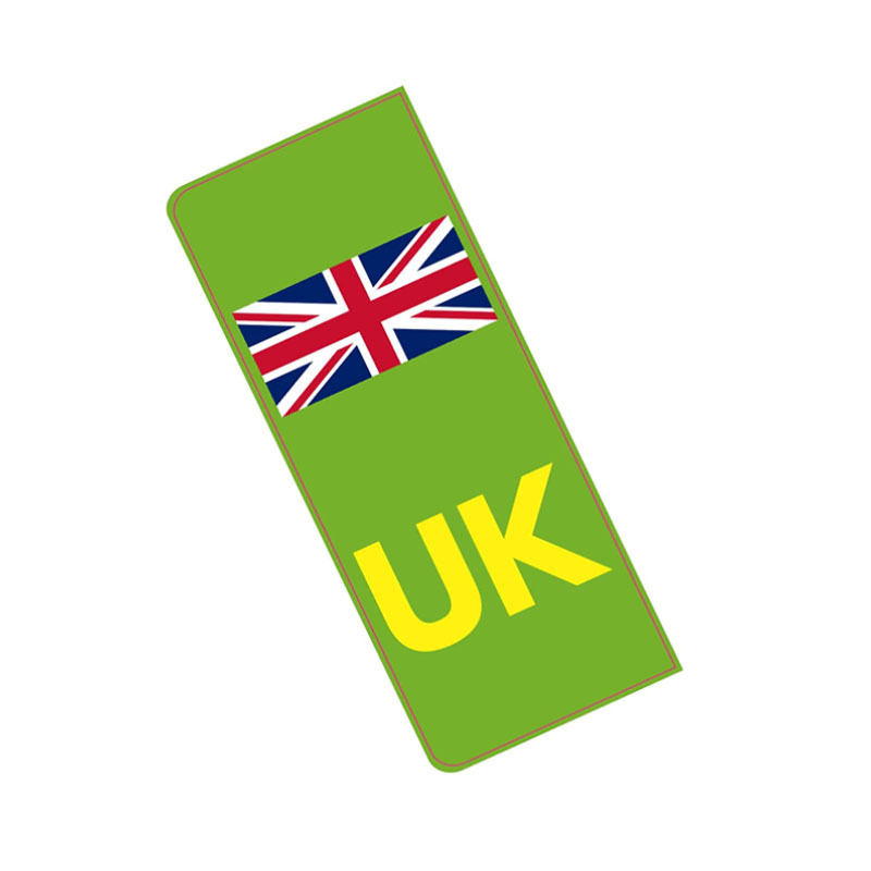 Pegatinas de matrícula del Reino Unido autoadhesivas Etiqueta de coche directa de fábrica pegatinas de coche creativas personalizadas británicas
