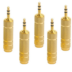 Factory Direct Supply Gold-Plated 6.5mm to 3.5mm Electronic Keyboard Drum Piano Tuning Console Guitar Audio Cable Headphone Adapter