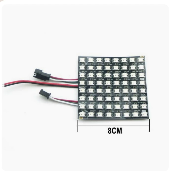 Гибкий LED полный пиксель WS2812B SK6812B RGB мягкий экран 8x8 8x32 16x16