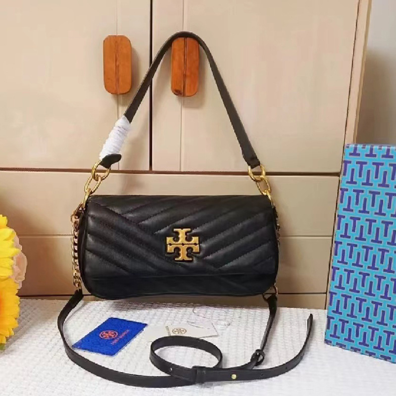 Tortyburch 新しいバゲットバッグ、ラムスキン脇の下バッグ、ファッショナブルで多用途なシングルショルダークロスボディバッグ、ポータブルスモールスクエアバッグ|undefined