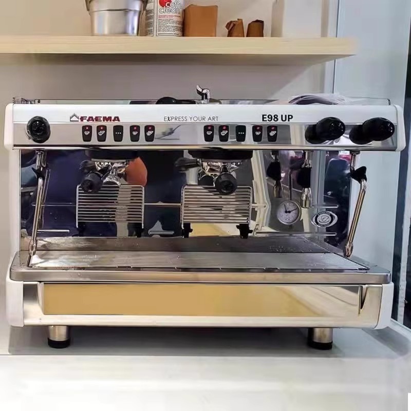 Italia FAEMA Pegasus E98UP semiautomático italiano cafetera comercial doble cabeza eléctrica alta extracción de taza