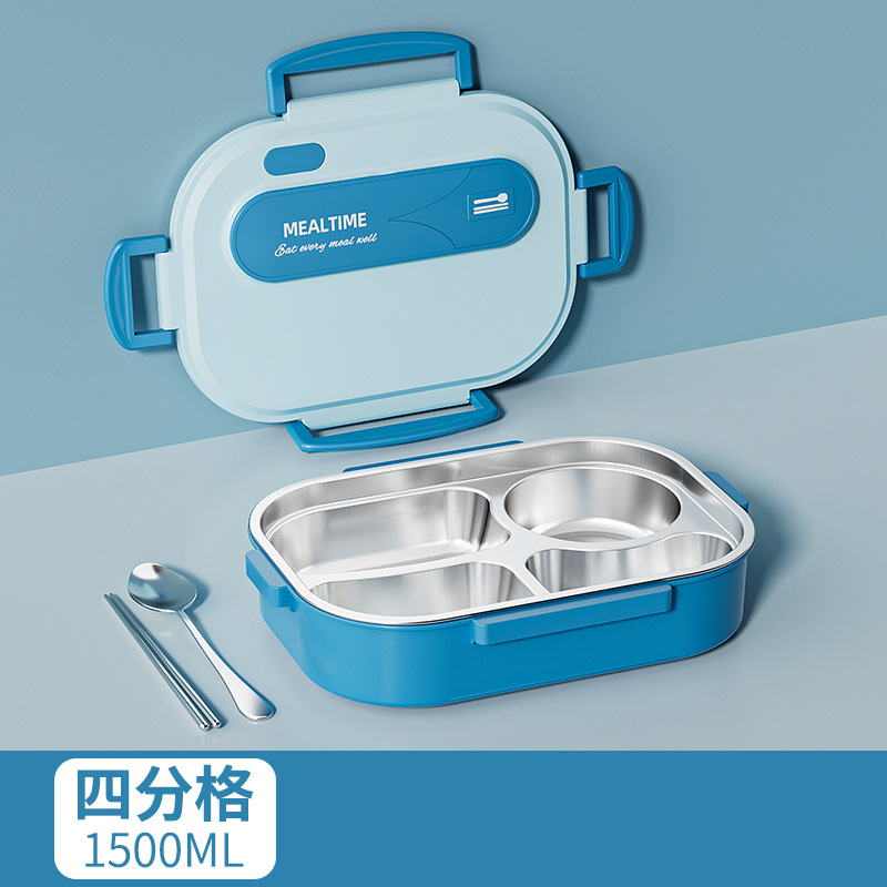 Caja de almuerzo de aislamiento térmico 316 de acero inoxidable para trabajadores de oficina estudiantes pueden cocinar platos de microondas para arroz divididos en cajas de almuerzo