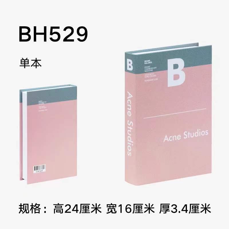 Libros falsos plegables estilo nórdico/INS, props de fotografía, decoración suave, muestra de fábrica