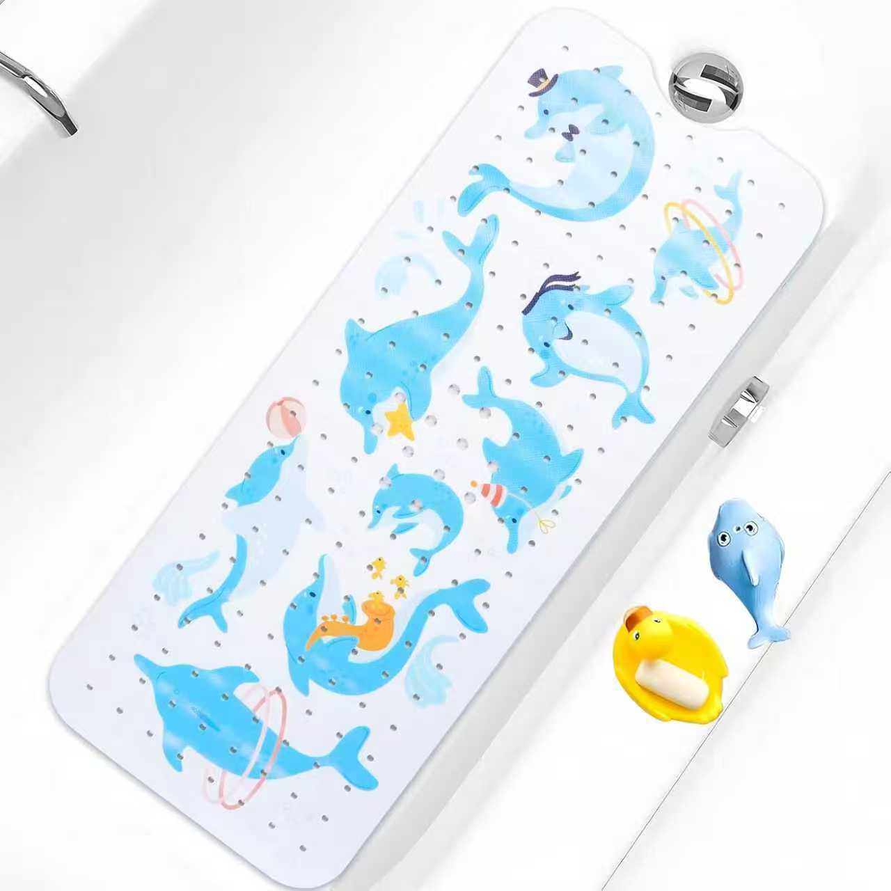 Alfombrilla antideslizante para baño con diseño de océano de dibujos animados para niños de Amazon, alfombrilla antideslizante para piscina, baño, alfombrilla antideslizante