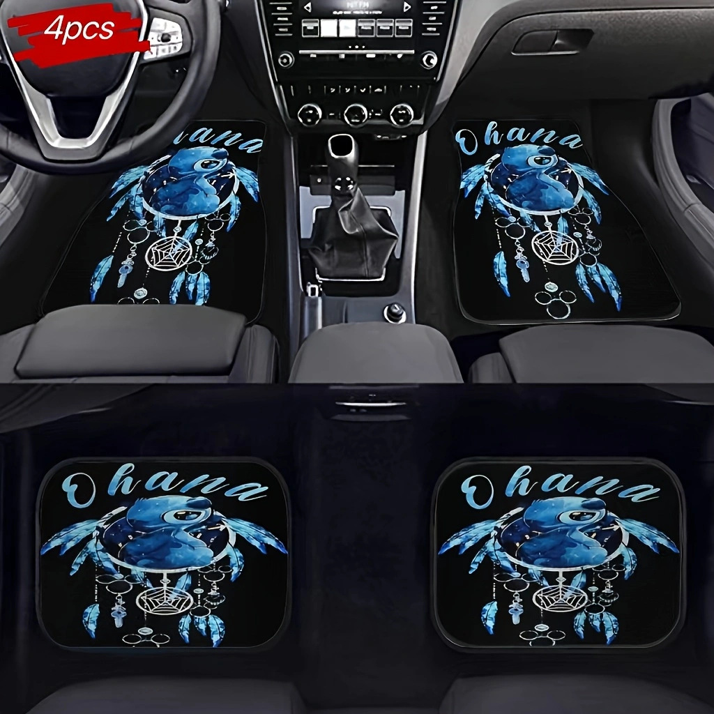 TEMU retro estilo nórdico alfombra de pie de coche alfombra de cuatro piezas tapete resistente a las manchas almohadilla de pie Amazon TEMU al por mayor