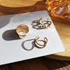 Fashionable set, ear clips, earrings, simple and elegant design, no pierced ears, 3 piece set