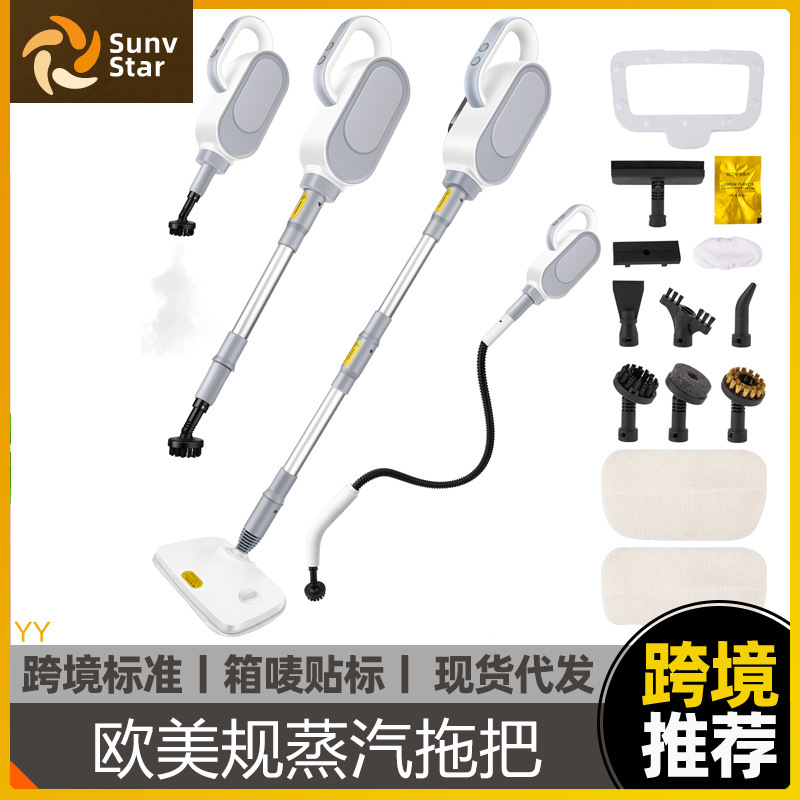 European and American Steam Mop Wooden Floor Carpet Handheld Electric Mop Kitchen Stove Range Hood High Temperature Cleaning Machine