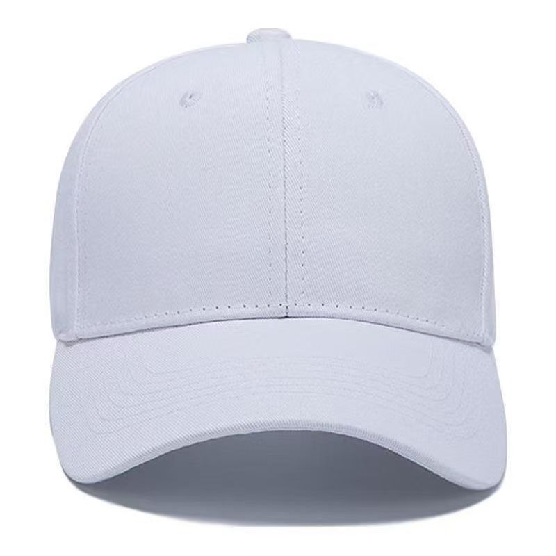 Can Be Customized with Logo, Cotton Fabric, Plain Hard-Brim Sunshade Advertising Cap, Korean Style Casual Versatile Couple's Baseball Cap