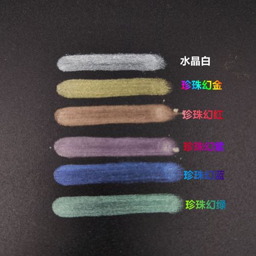 6-color iridescent glitter powder 10g bottle crystal resin silicone crystal mud slime powder handmade DIY iridescent powder