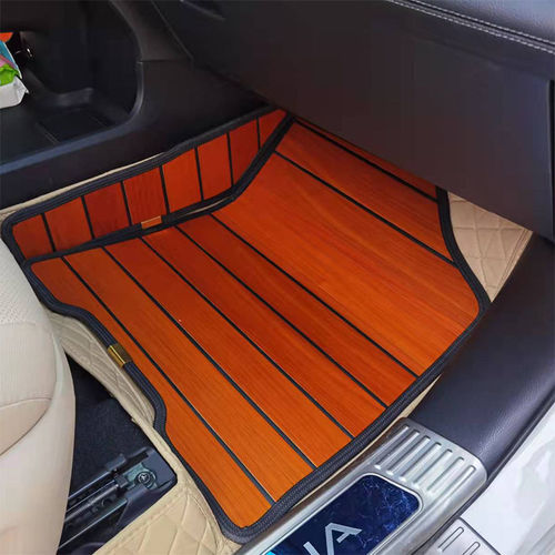 22款丰田塞纳木地板实木脚垫改装专用七座商务汽车地垫