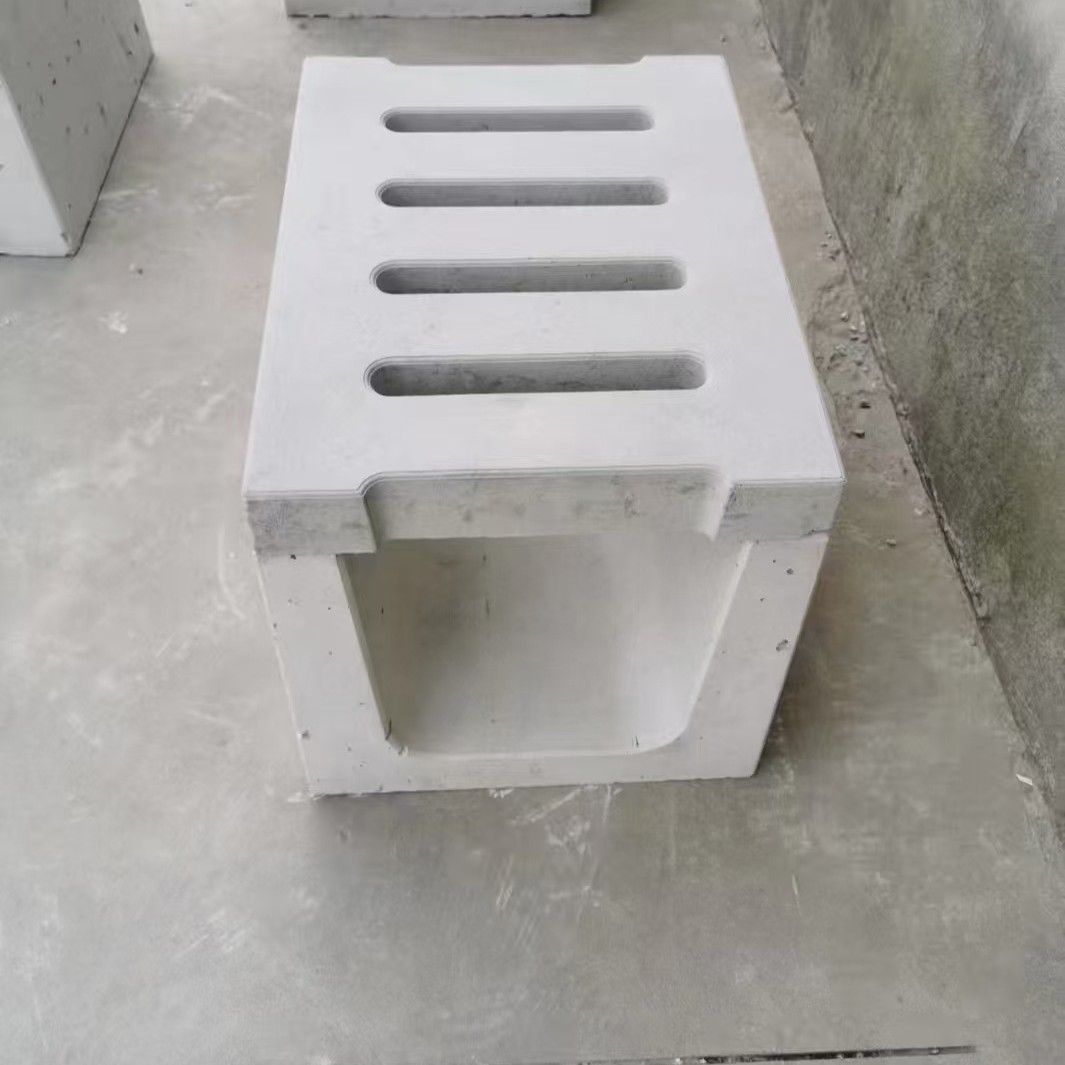 雄军制造 混凝土预制流水槽  电缆槽 高强度U型槽 排水沟