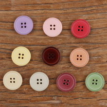 经典细边做旧休闲彩色树脂毛衣针织衫西服春夏连衣裙睡衣清新纽扣