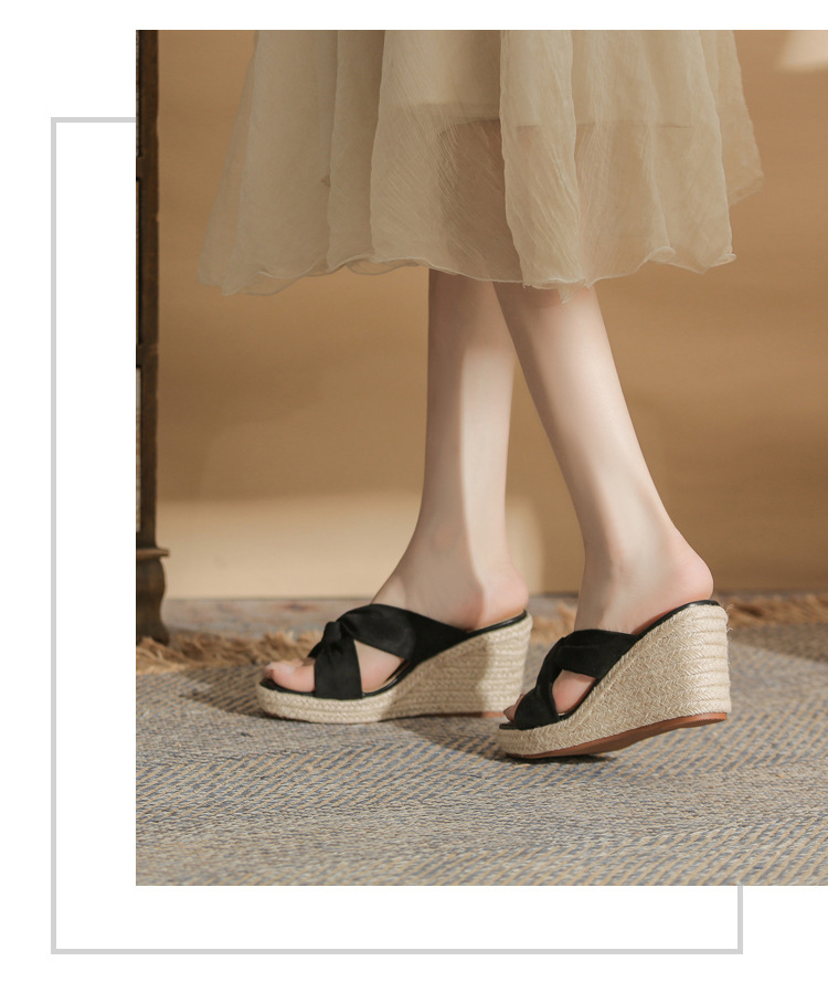 Sandal cao gót nữ hở mũi đế xuồng gót 9 cm — màu đen chi tiết 17