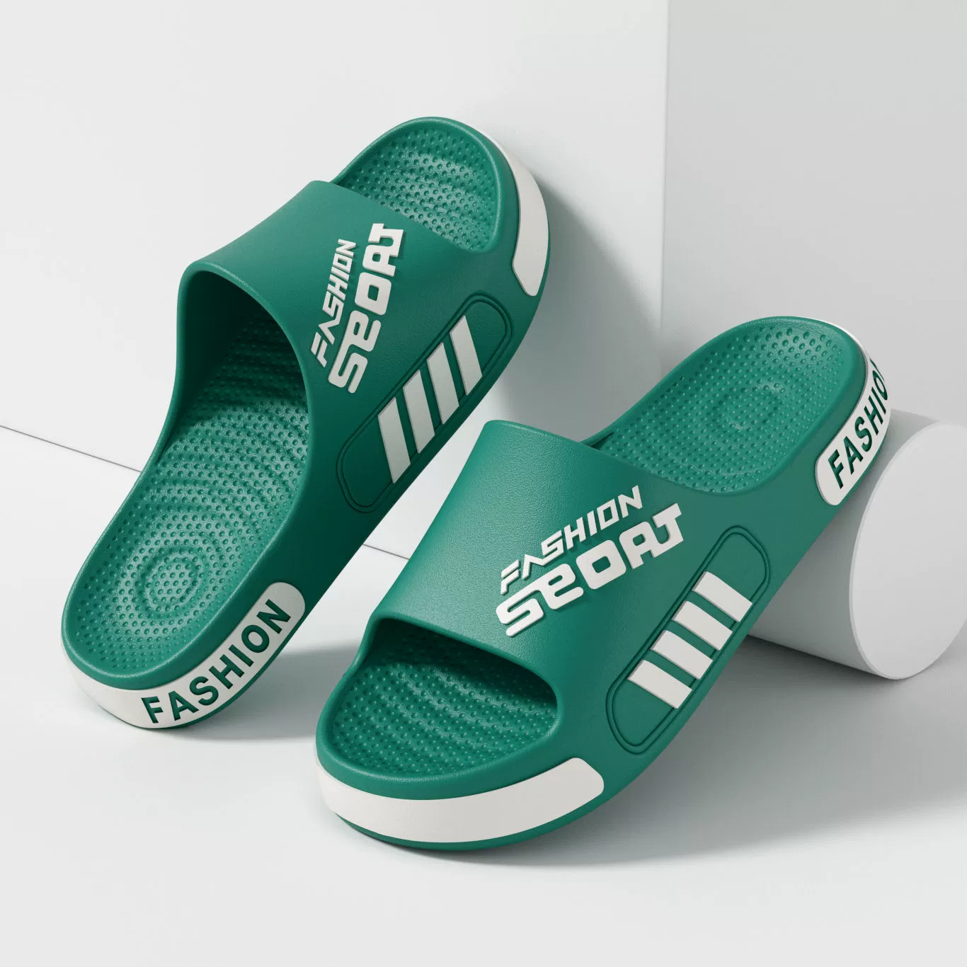 Мужские домашние летние тапочки 2025 года, новая верхняя одежда, толстая нескользящая подошва из ЭВА, дезодорирующие уличные сандалии для мужчин