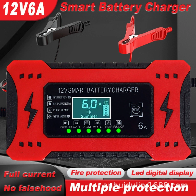 Трансграничные 12V зарядное устройство автомобильный аккумулятор зарядное устройство мотоцикл зарядное устройство 12V6A зарядное устройство