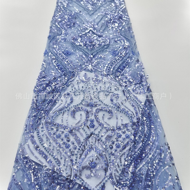 Europa, América, África, plantas, tubo de perlas, tela de encaje, modelo de vestido de boda, vestido de noche, bordado de sequillas, encaje con cuentas