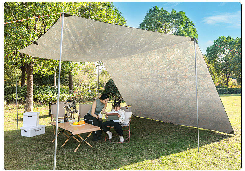 Outdoor extra-large canopy tent, ultra-light, rainproof, sunproof, camping sunshade, park gazebo, portable camping canopy