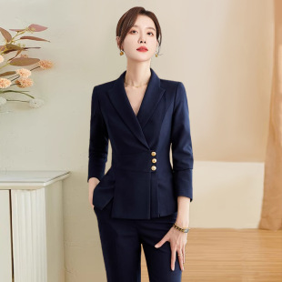 Autumn and Winter new suit women's fashion high-end women's business wear suit hotel front desk reception jewelry shop shopping guide