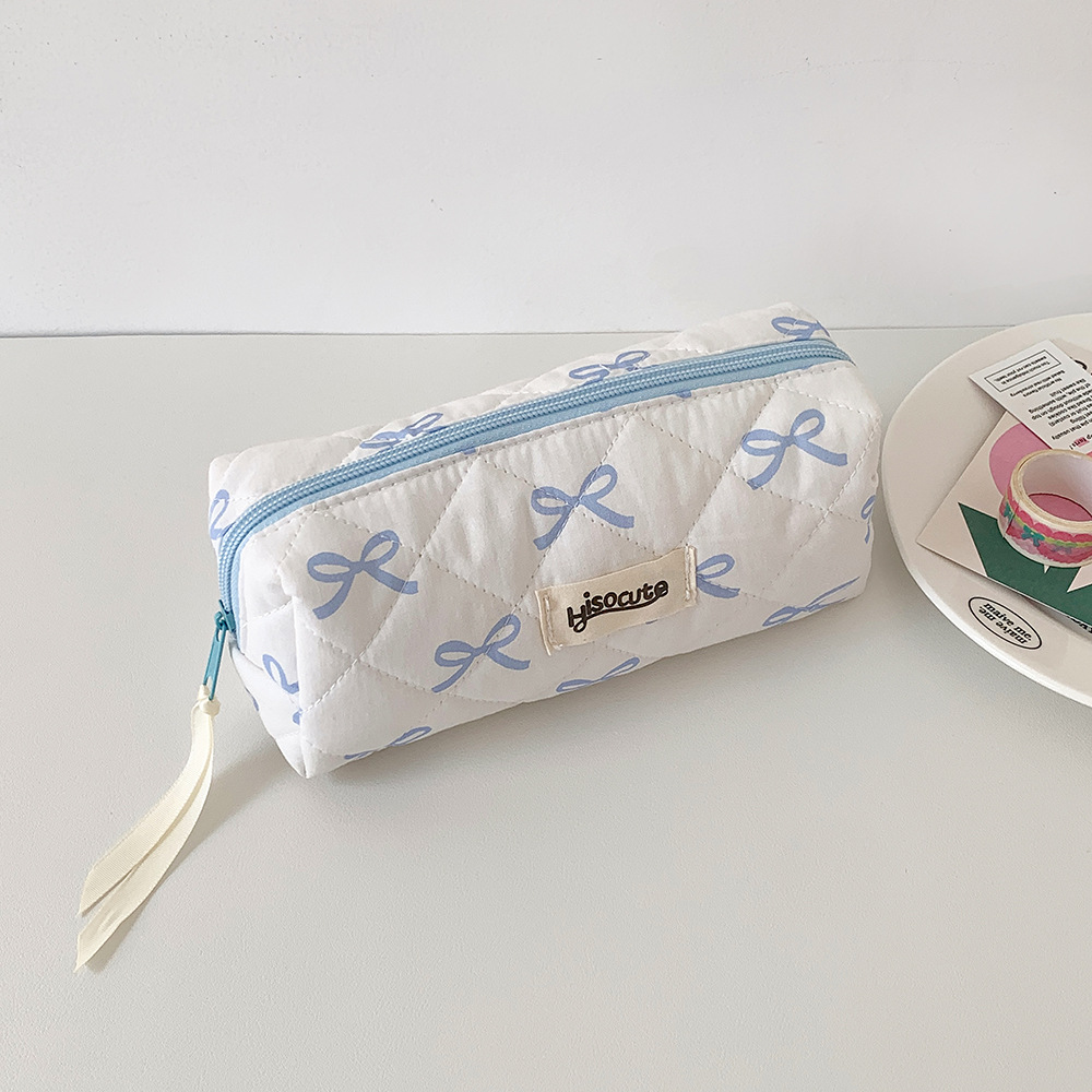 246g Weight Pencil Case Stationery Type 1 Piece Quantity Learning Occasion Polyester Material Bow Knot Pattern Cartoon Style, Simple Style Style Bow Knot Polyester Learning Cartoon Style Simple Style Pencil Case 11