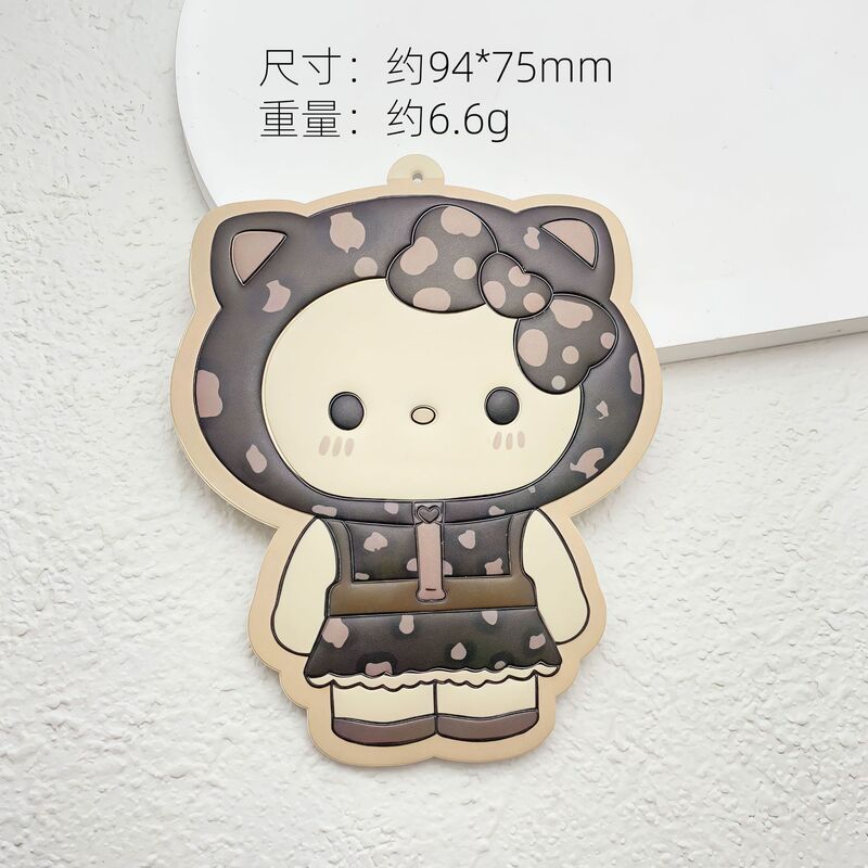 新款卡通KT猫皮革饰品配件miu系diy包挂件钥匙扣车挂饰手机链配件|undefined