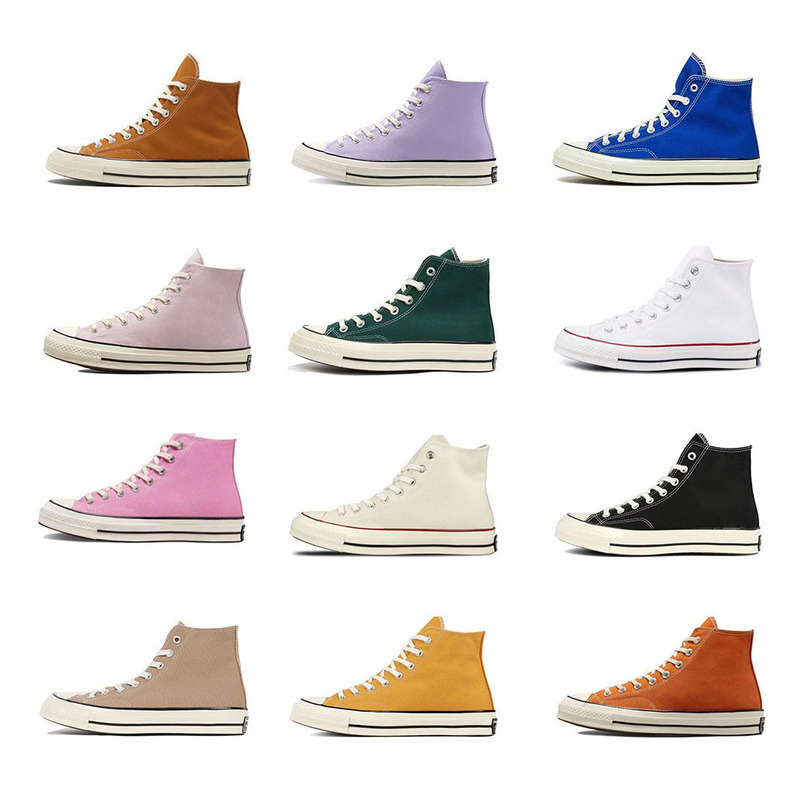 Putian Shoes High and Low Canvas Shoes High and High 1970s Canvas Shoes Vulcanized Sole Retro All-match Couple Board Shoes