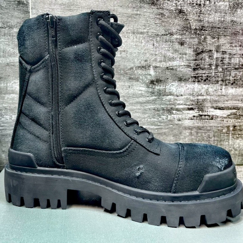 Mid-length Martens Leather Demi‑Season Boots, Cowhide, Chunky Lug Sole